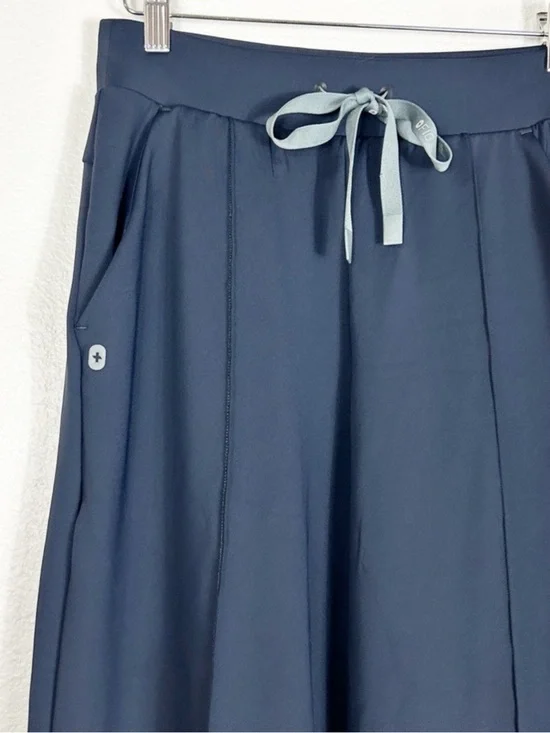 Figs FORMx Wide Leg high waisted Salina navy blue scrub pants size small petite - Picture 5 of 8